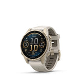 Garmin fenix 8 AMOLED Sapphire - 43mm - SOFT GOLD / FOG GREY / DARK SANDSTONE