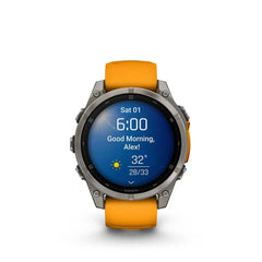 Garmin fenix 8 AMOLED Sapphire - 47mm - SPARK ORANGE / GRAPHITE