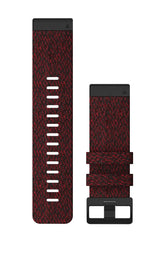 Garmin QuickFit® 26mm Watch Band Nylon - HEATHERED RED NYLON