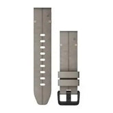 Garmin QuickFit® 20mm Watch Band Leather - SHALE GRAY SUEDE LEATHER