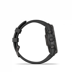 Garmin fenix 7 Sapphire Solar - CARBON GRAY DLC TITANIUM W /BLACK BAND