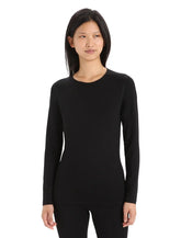 Icebreaker 260 Tech Long Sleeve Crew - BLACK