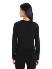 Icebreaker 260 Tech Long Sleeve Crew - BLACK