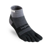 Injinji Midweight Mini Crew - BLACK / GRAY