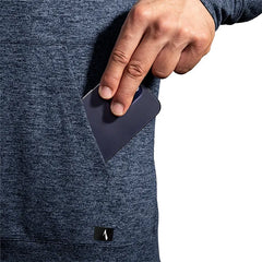 Brooks Luxe Hoodie - HTR BLUE SLATE