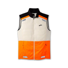 Brooks Visible Vest 2.0 - ECRU / FLUORO FLASH / BLACK