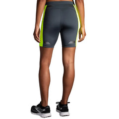 Brooks Run Visible 6in Short Tight - ASPHALT / NIGHTLIFE