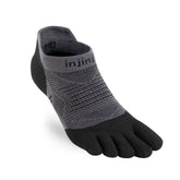 Injinji Run Lighweight No-Show Socks - BLACK