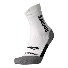 Brooks Ghost Crew Sock - WHITE / BR CREW