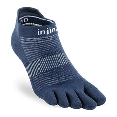 Injinji Run Lightweight No-Show - NEON SILVER
