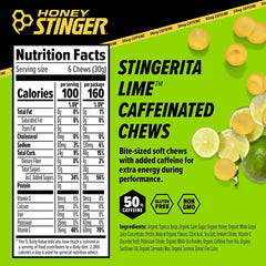Honey Stinger Caffeinated Chews - STINGERITA LIME