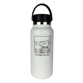 Hydro Flask Western States 32oz Wide Mouth Flex Straw Cap - No Hands Bridge - WHITE