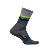 Feetures Merino 10 Max Cushion Mini Crew - SWITCHBACK GRAY
