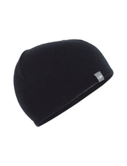icebreaker Pocket Hat - BLACK / GRITSTONE HEATHER