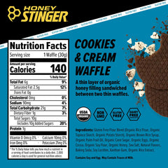 Honey Stinger Waffle - GLUTEN FREE -- COOKIES AND CREAM
