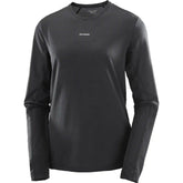 Salomon Shakeout Core Long Sleeve Tee - DEEP BLACK