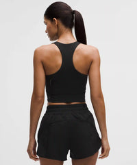 lululemon Swift Speed Cropped Tank Top B/C Cup - BLACK