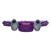Nathan TrailMix Plus Insulated Hydration Belt 3.0 - IMPERIAL PURPLE / PAISLEY PURPLE