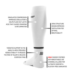 CEP The Run Compression Tall Cut Sock 4.0 - WHITE