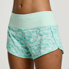 Saucony Outpace 2.5" Split Short - ATMOS WAVE PRINT