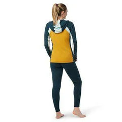 Smartwool Merino Base Layer 1/2 Zip Hoodie - HONEY GOLD HEATHER