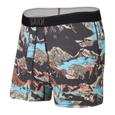 SAXX Quest Boxer Brief Fly - BLACK / MOUNTAINSCAPE