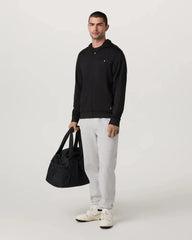 Vuori Ponto Full Zip Hoodie - BLACK HEATHER