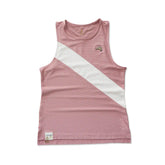 Tracksmith Van Cortlandt Singlet - DUSTY ROSE / IVORY