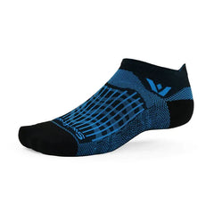 Swiftwick Aspire Zero Socks - BLACK BLUE WAVE