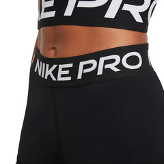 Nike Pro 3" Short - BLACK / WHITE