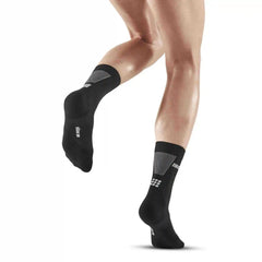 CEP Ultralight Short Compression Sock - BLACK / GREY