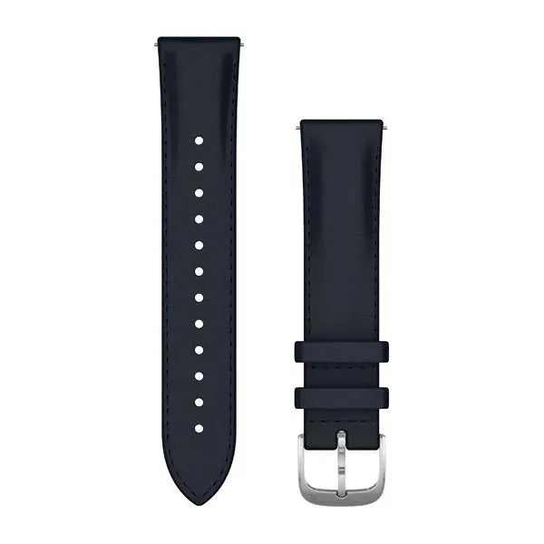 Garmin Band, Quick Release 20mm Embossed Leather - NAVY