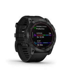 Garmin fenix 7X Sapphire Solar - BLACK DLC W/ BLACK BAND