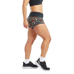 Oiselle Mac Roga Shorts - WYLD FLOWER