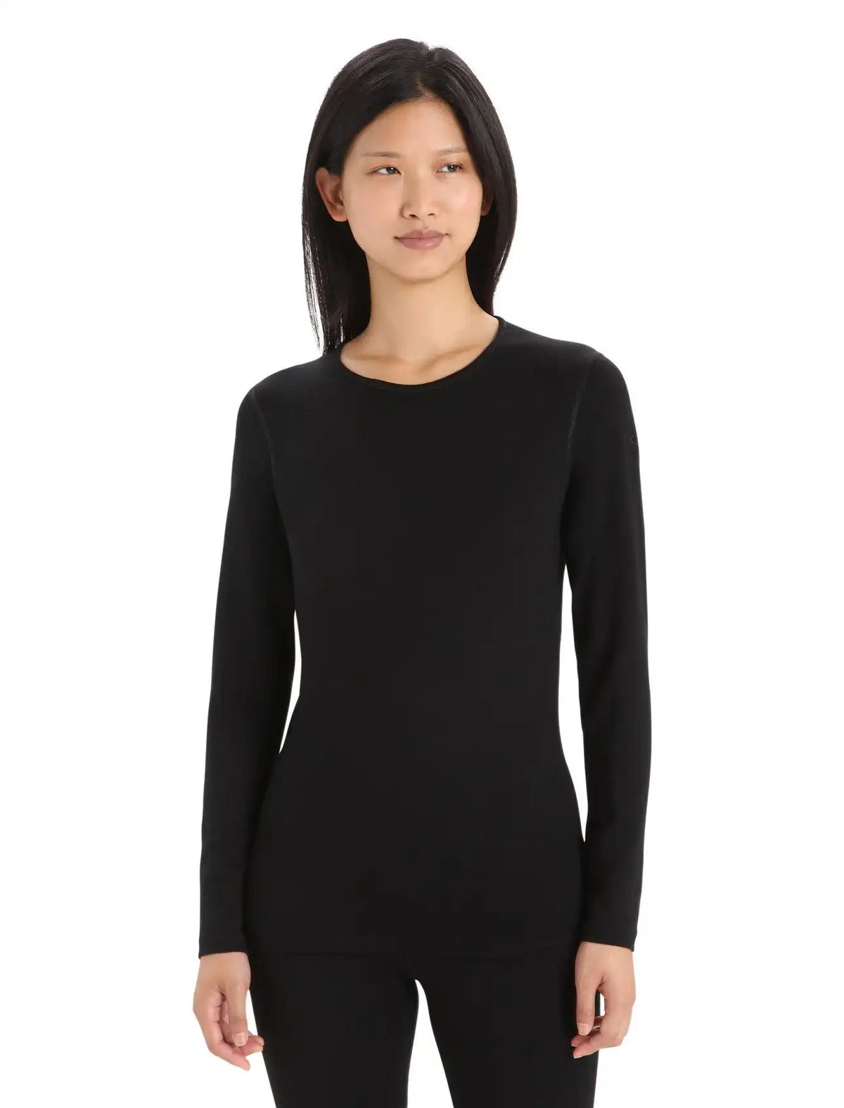 Icebreaker 260 Tech Long Sleeve Crew - BLACK