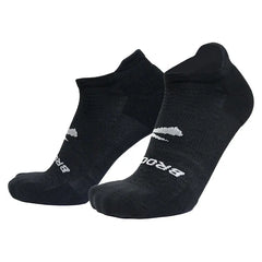 Brooks Run-In No Show Socks 6-Pack - ASPHALT / WHITE / BLACK