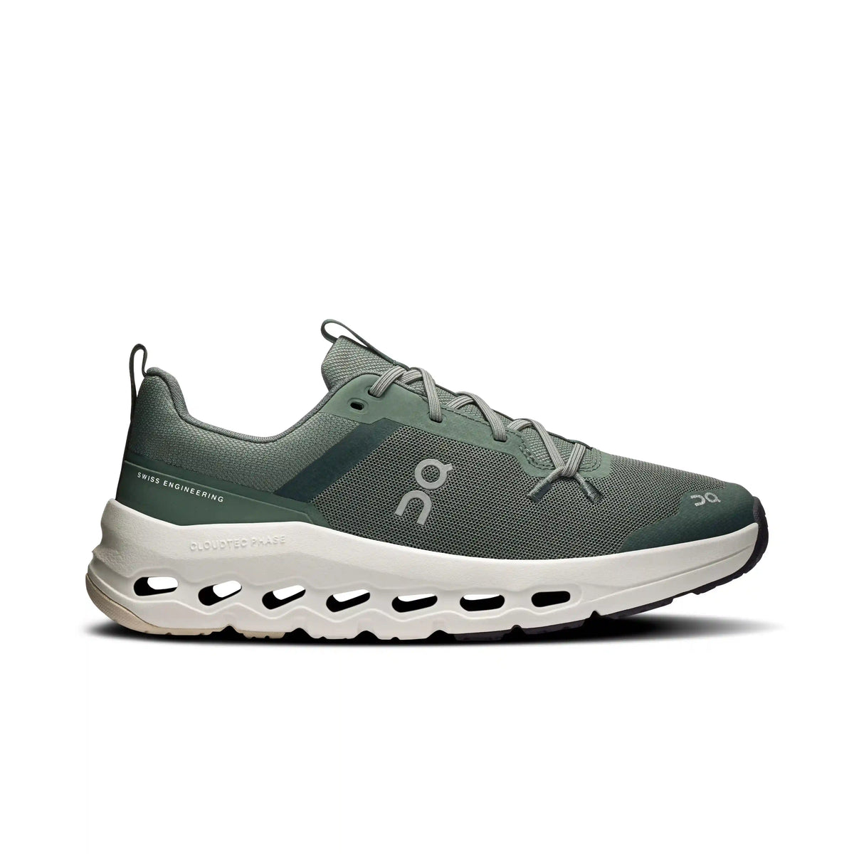 On Cloudleap - Big Kids - OLIVE / GHOST