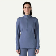Patagonia Capiliene Thermal Weight Zip Neck Pullover - CURRENT BLUE