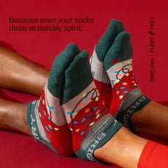 Feetures Elite Light Cusion No Show Tab - Holiday 2025 - MERRY & BRIGHT