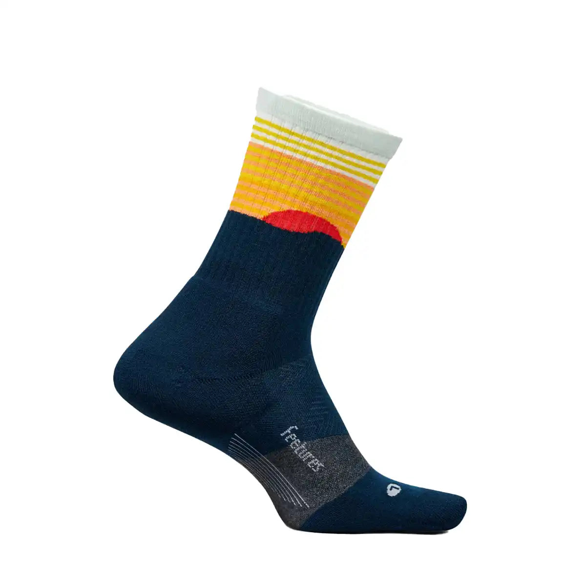 Feetures Trail Max Cushion Mini Crew - TABLE ROCK NAVY