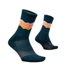 Feetures Trail Max Cushion Mini Crew - TABLE ROCK NAVY