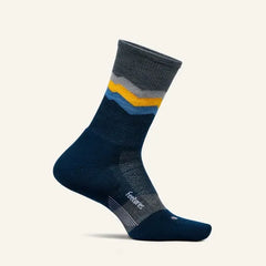 Feetures Merino 10 Max Cushion Mini Crew - SWITCHBACK GRAY