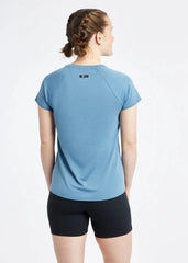 Oiselle Flyout Short Sleeve - STRATUS