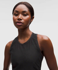 lululemon Zoned Ventillation Cropped Running Tank - BLACK