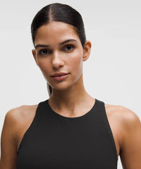 lululemon Swift Speed Cropped Tank Top B/C Cup - BLACK