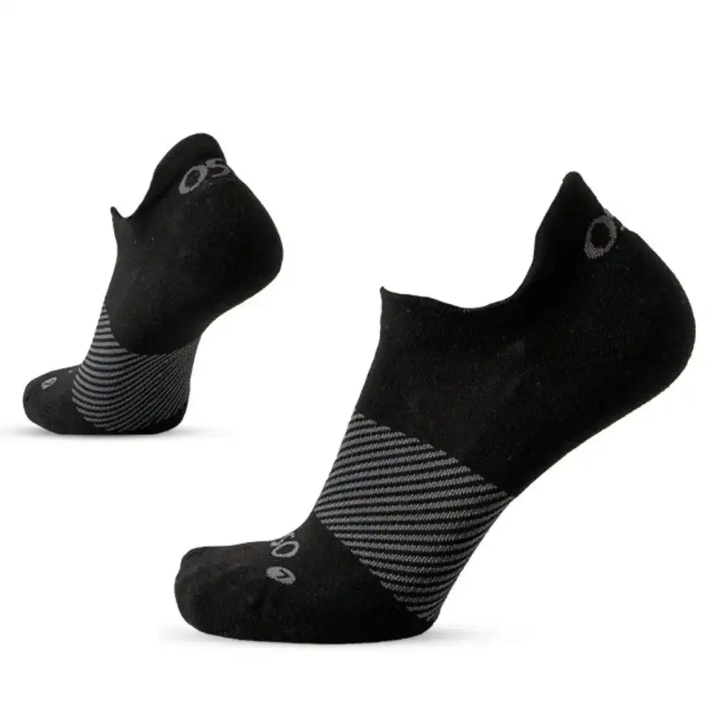 OS1st Wicked Comfort Merino No Show Tab - BLACK