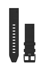 Garmin QuickFit® 22mm Watch Band Leather - BLACK LEATHER