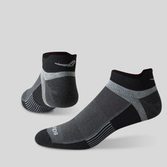 Saucony Inferno Ultralight No Show Tab 3 Pack Socks - BLACK