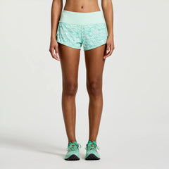 Saucony Outpace 2.5" Split Short - ATMOS WAVE PRINT