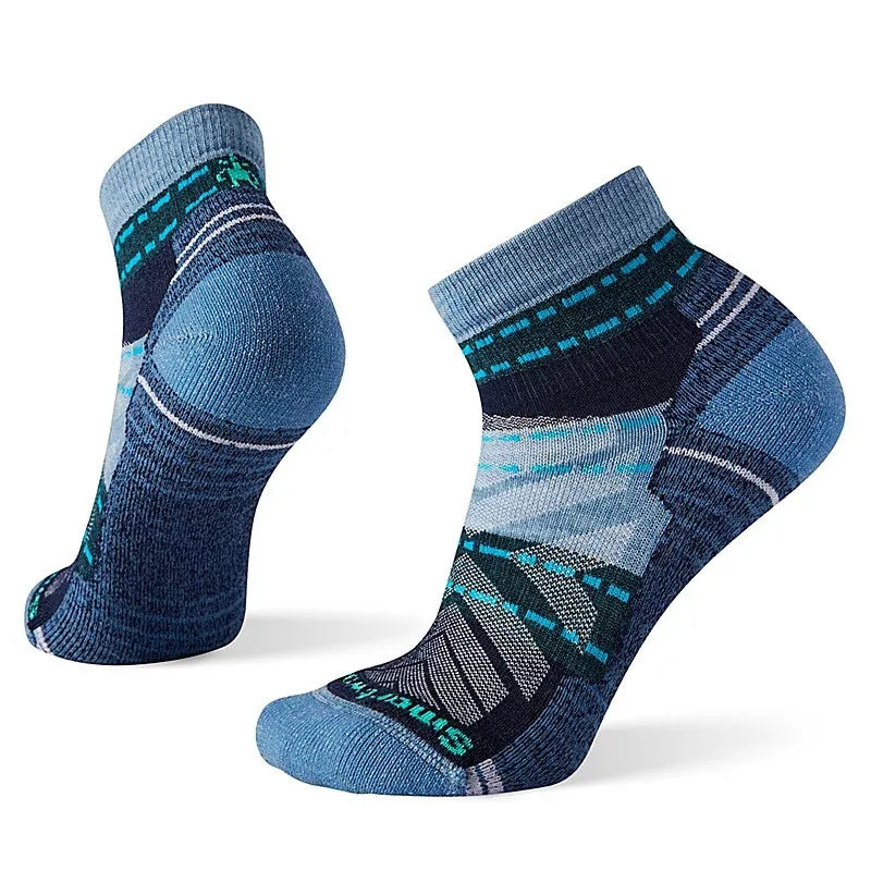 Smartwool Hike Light Cushion Margarita Ankle Sock - MIST BLUE